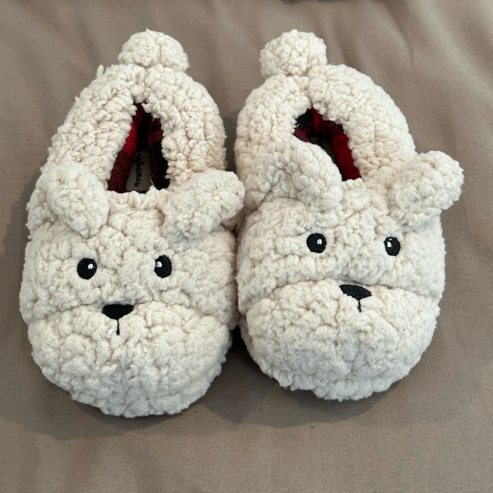 Brand new, never worn slippers. Unisex size 9/10